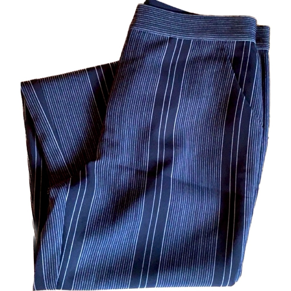 NWOT Kenneth Cole slim fit navy striped pants